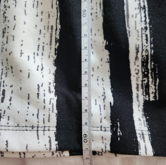 JULES & LEOPOLD Black and white midi stripped skirt Size S - Picture 5 of 6